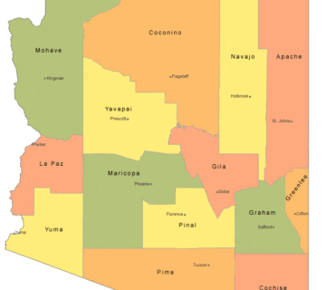 MAP~Arizona County Seat Challenge 2021