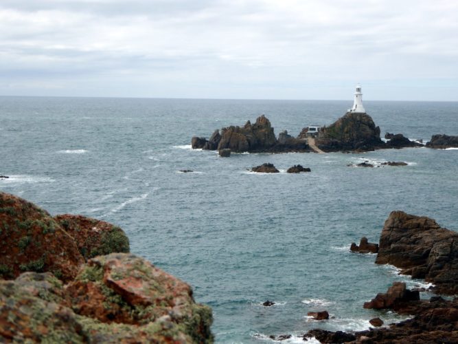 Corbiere Lighthouse-start of rails to trails path