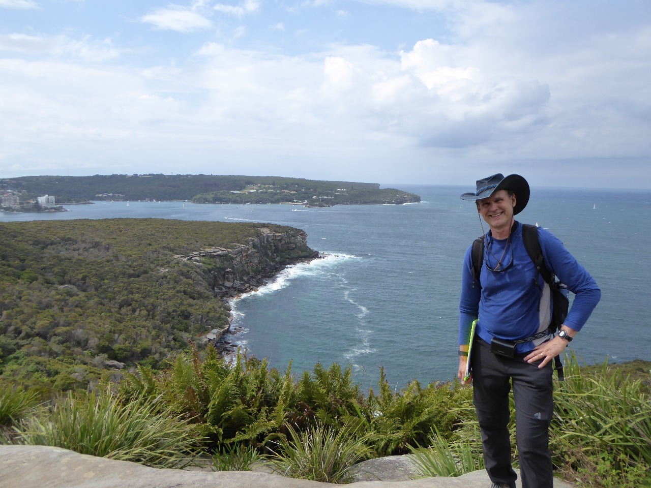 Dan overlooking Manly Cove