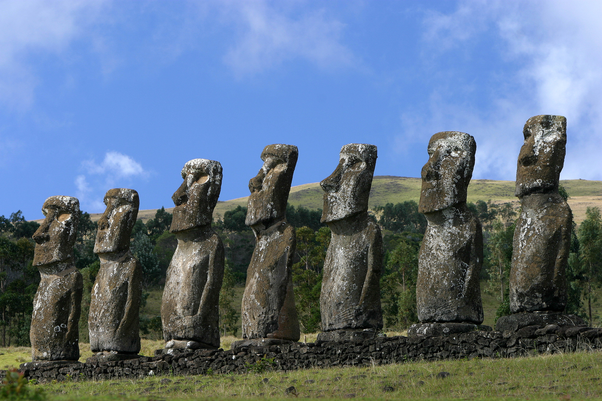 Chile; Easter Island; Moai