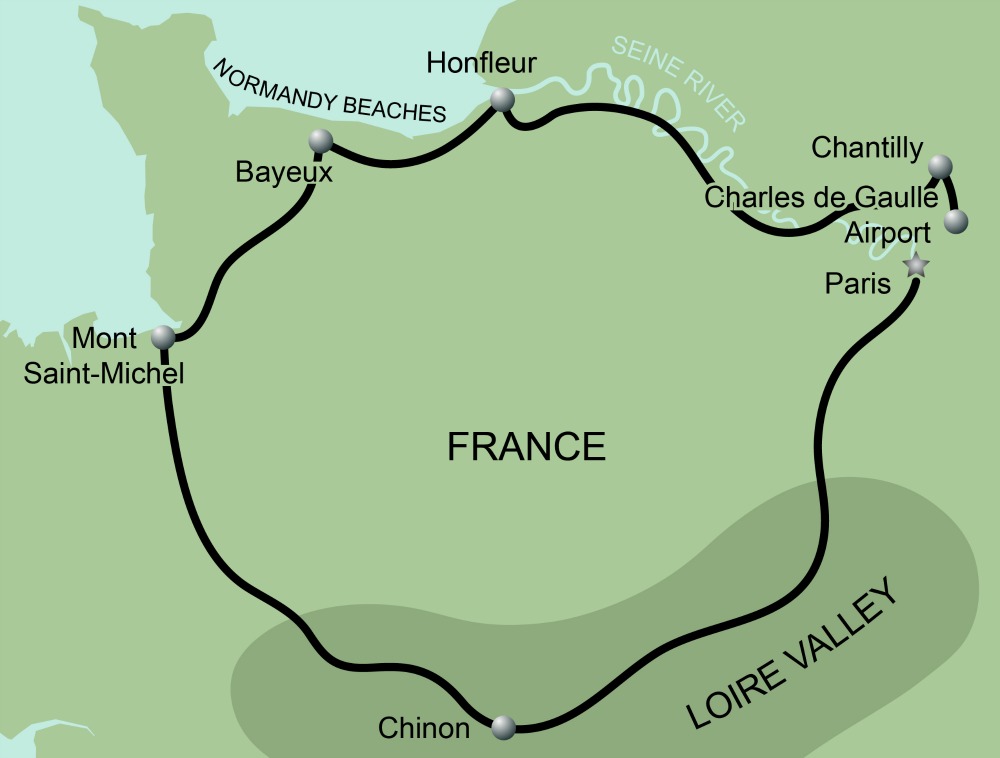 Northern France Map