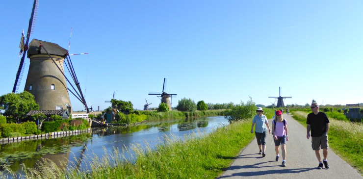 Rhine River Cruise Netherlands Kinderdijk Alblasserwaard polders windmills