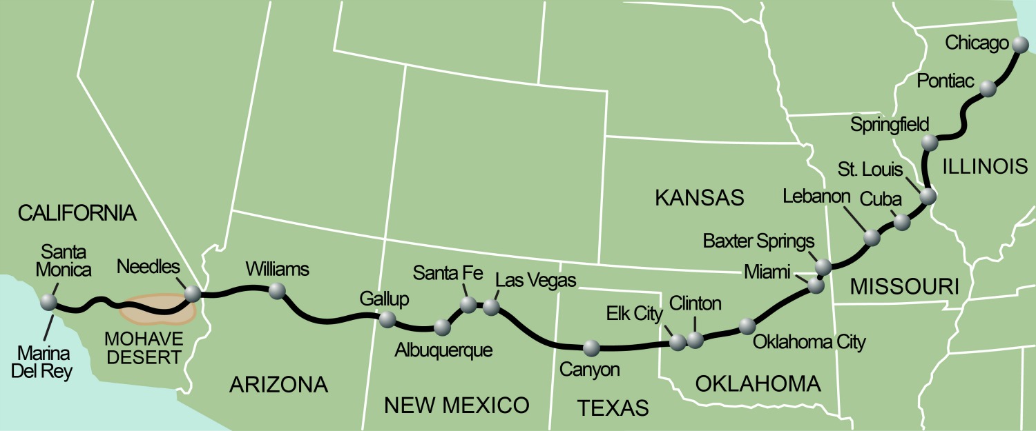 Route 66 Map