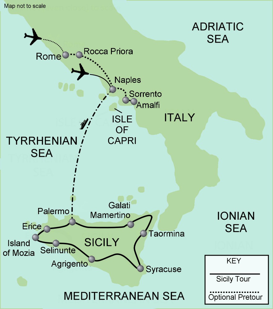 Sicily Map Walking Adventures
