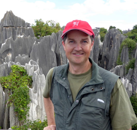 Scott in Stone Forest, China