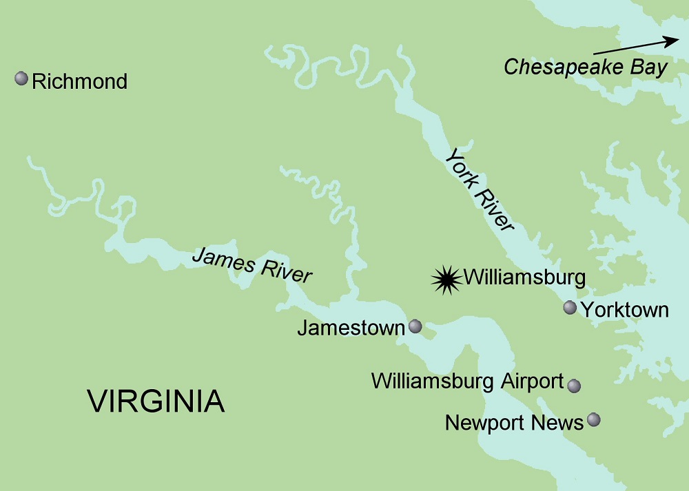Colonial Williamsburg Map