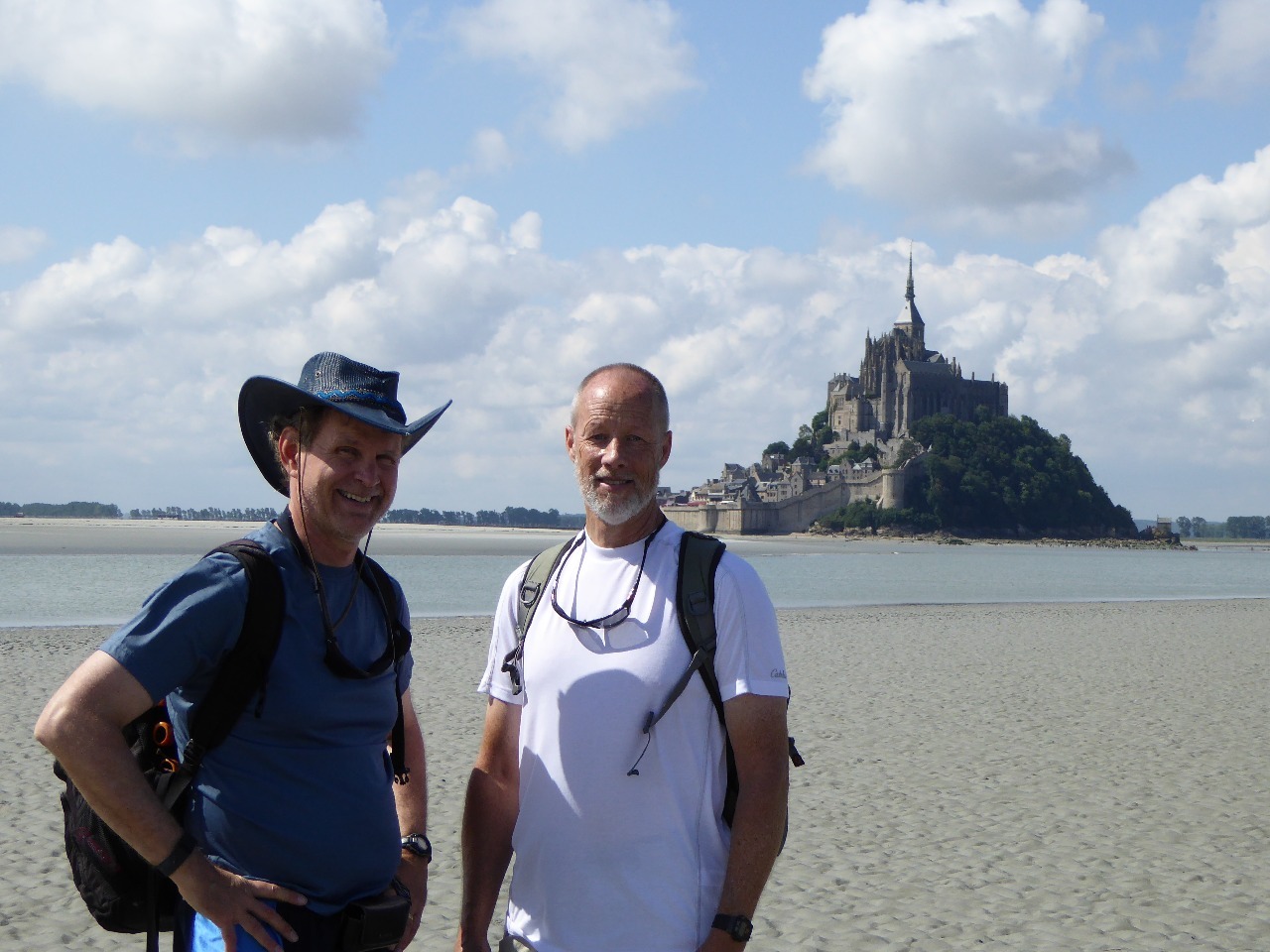 Yours truly and Roger - Mont Saint-Michel
